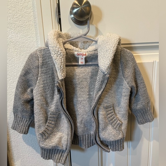 Cat and Jack bear ears hoodie, size 18m - Picture 2 of 10
